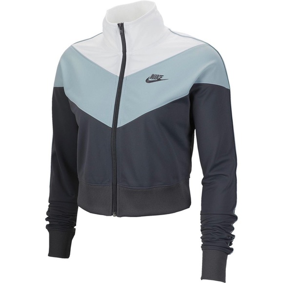 nike cropped track jacket